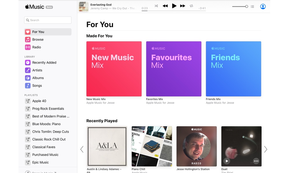 Apple Music for the Web