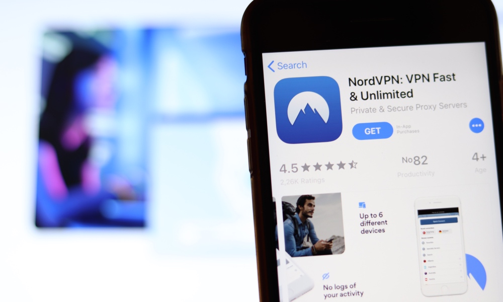 NordVPN on iPhone App Store