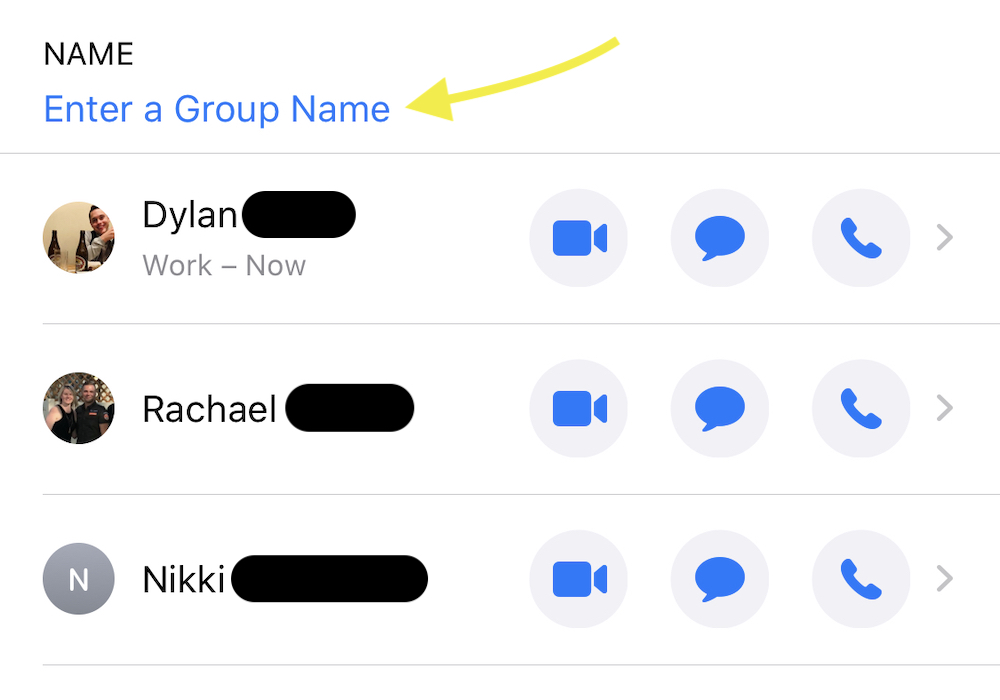 Group Name iMessage