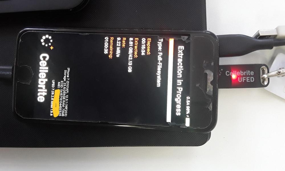 Hacking an iPhone with Cellebrite
