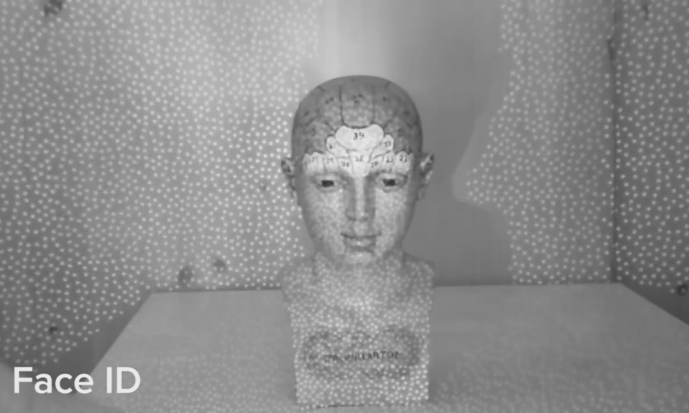 Face ID infrared view