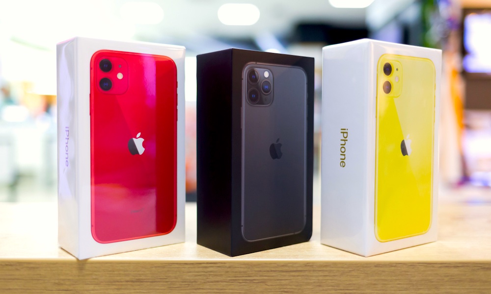 iPhone 11 Lineup in Boxes