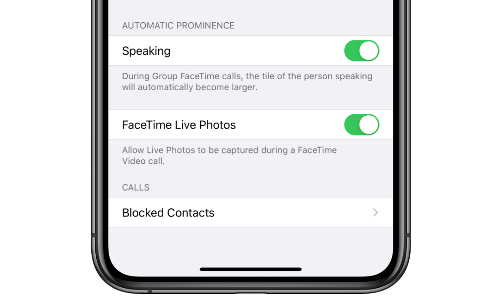 iOS 13.5 Group FaceTime Automatic Prominence Setting