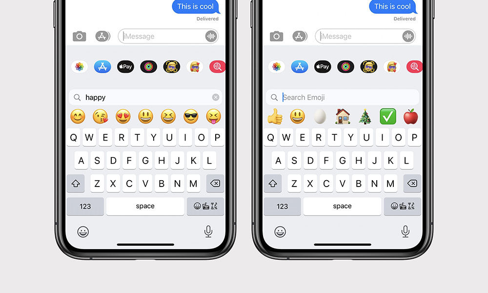 iOS 14 Emoji search