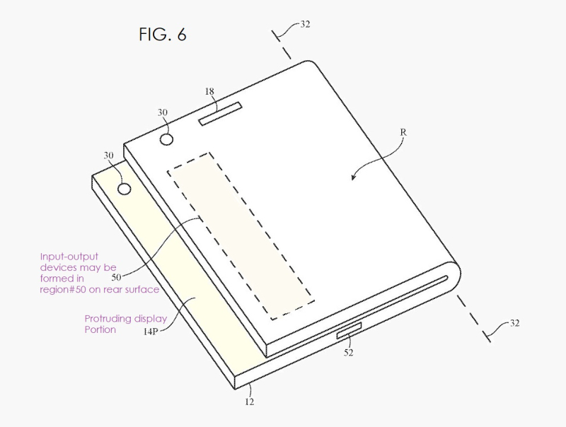 Folding iPhone Patent Illustration