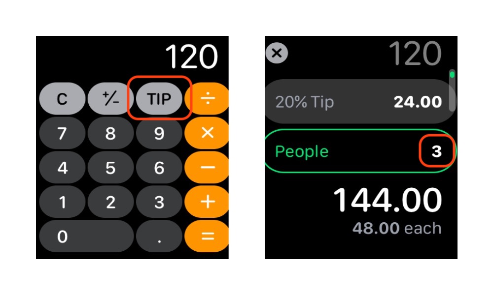 Tip Calculator Apple Watch watchOS 6
