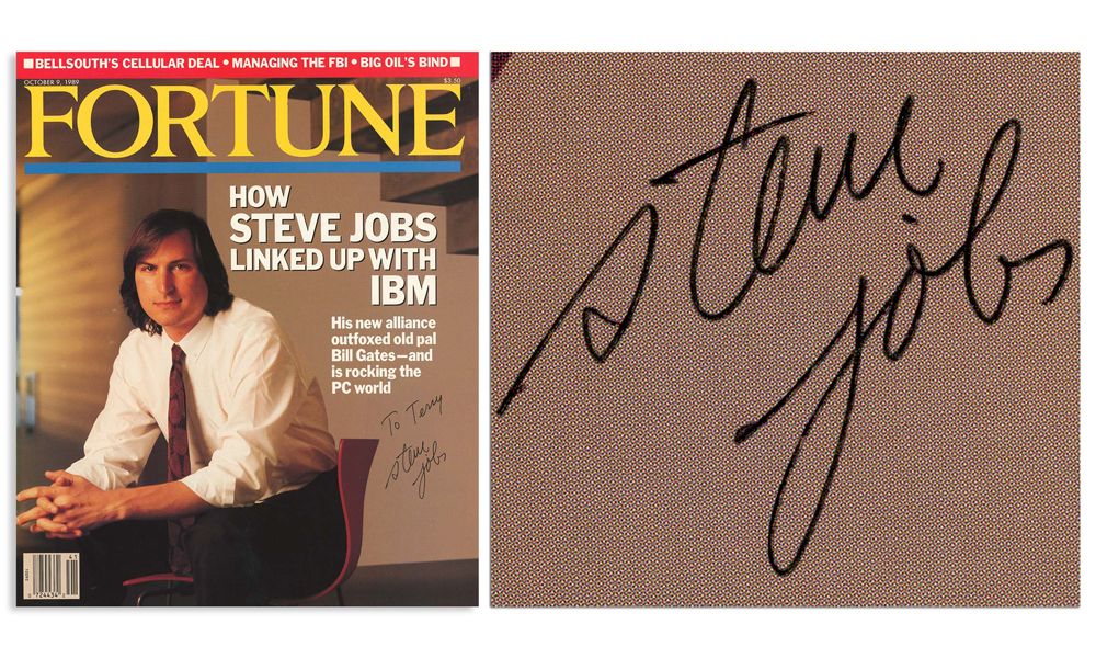 Steve Jobs Signed Fortune Magazine Cover
