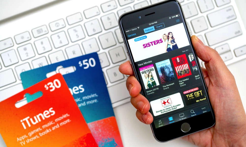 iTunes Movies on iPhone and Gift Cards