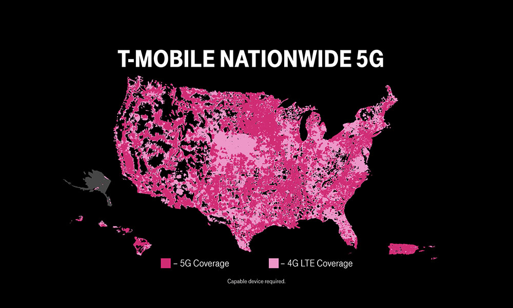 T Mobile Nationwide 5G Map