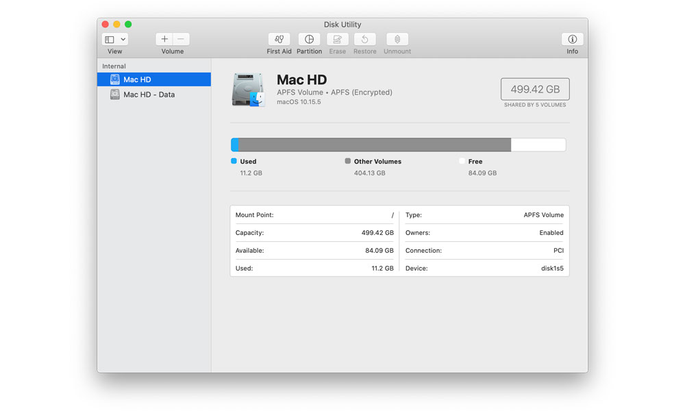 macOS Disk Utility
