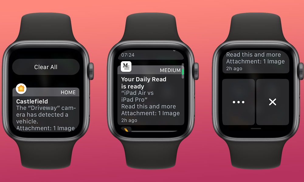watchOS 7 Clearing Notifications