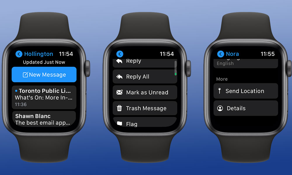 watchOS 7 Messages and Mail Controls