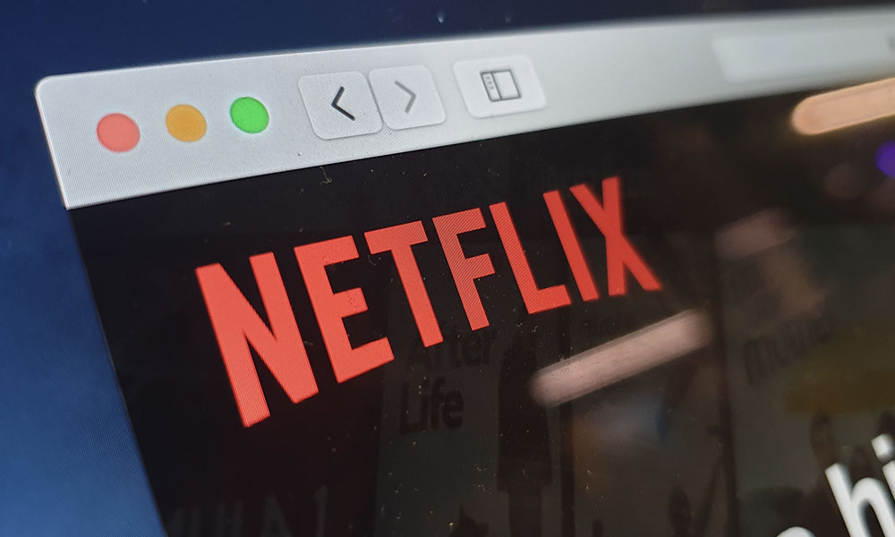 Netflix logo on Mac in Safari