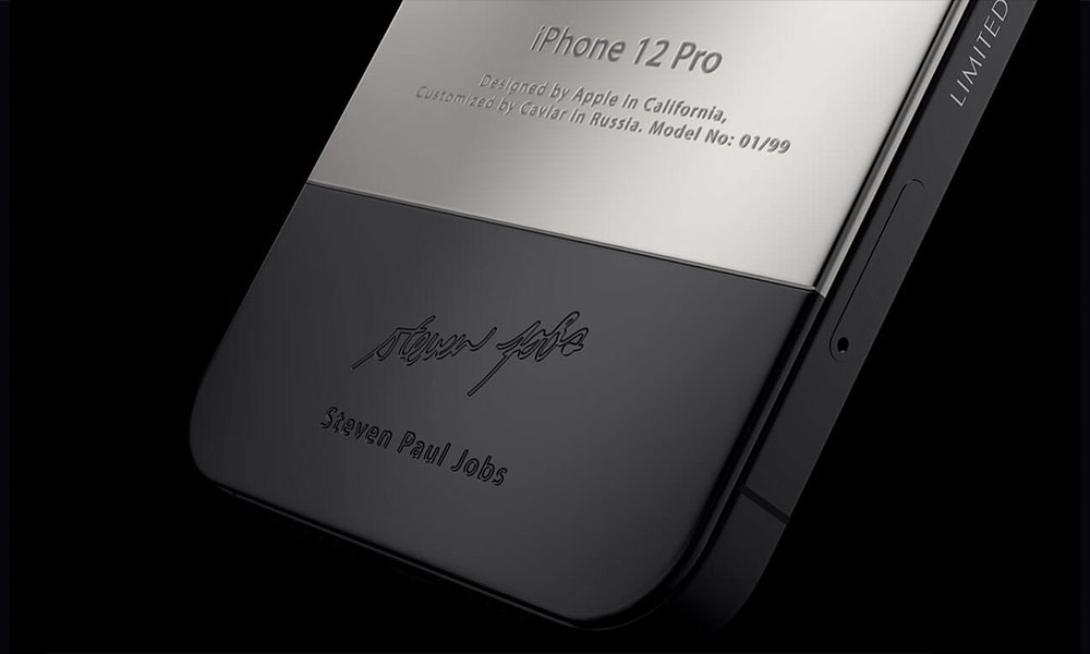 Caviar iPhone 12 Pro Jobs 1st Signature