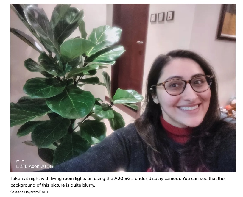 Selfie with Axon 20 5G via CNET