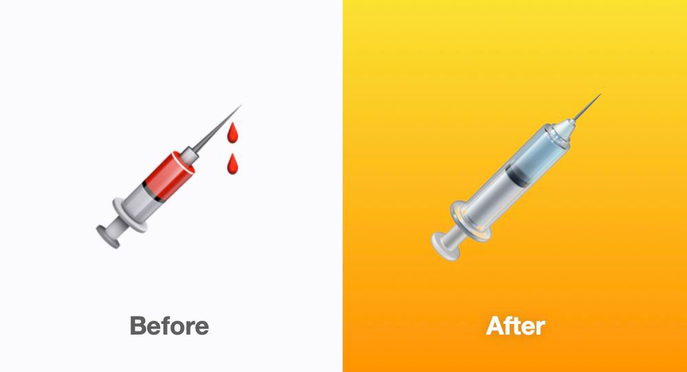 iOS 14.5 Emoji Syringe
