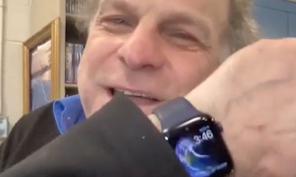 William Rogers Ice Skater saved by Apple Watch