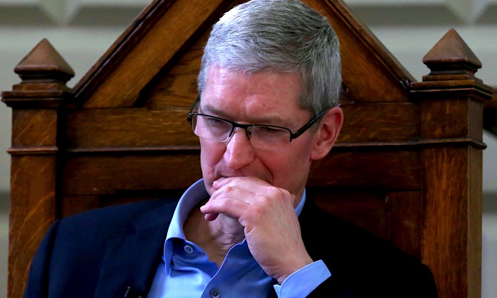 Frustrated Tim Cook