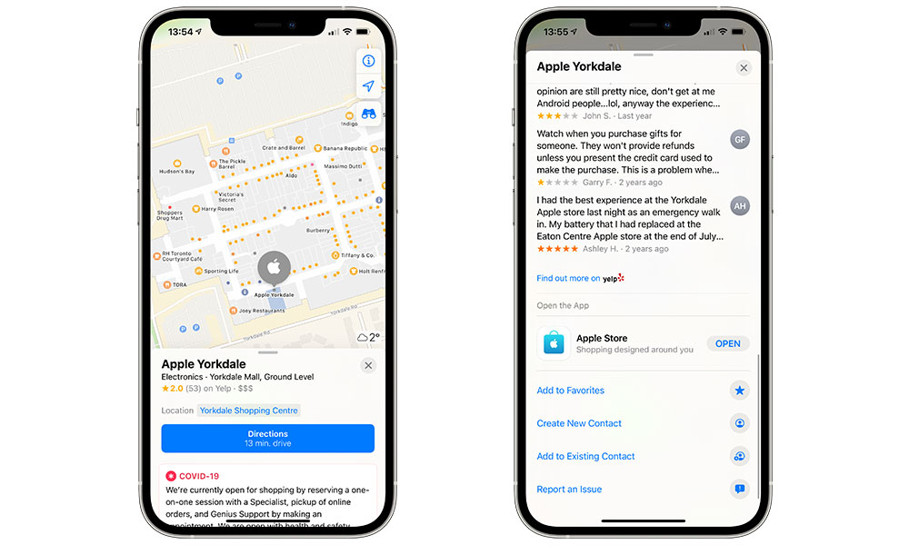 Apple Maps Add Location to Favorites