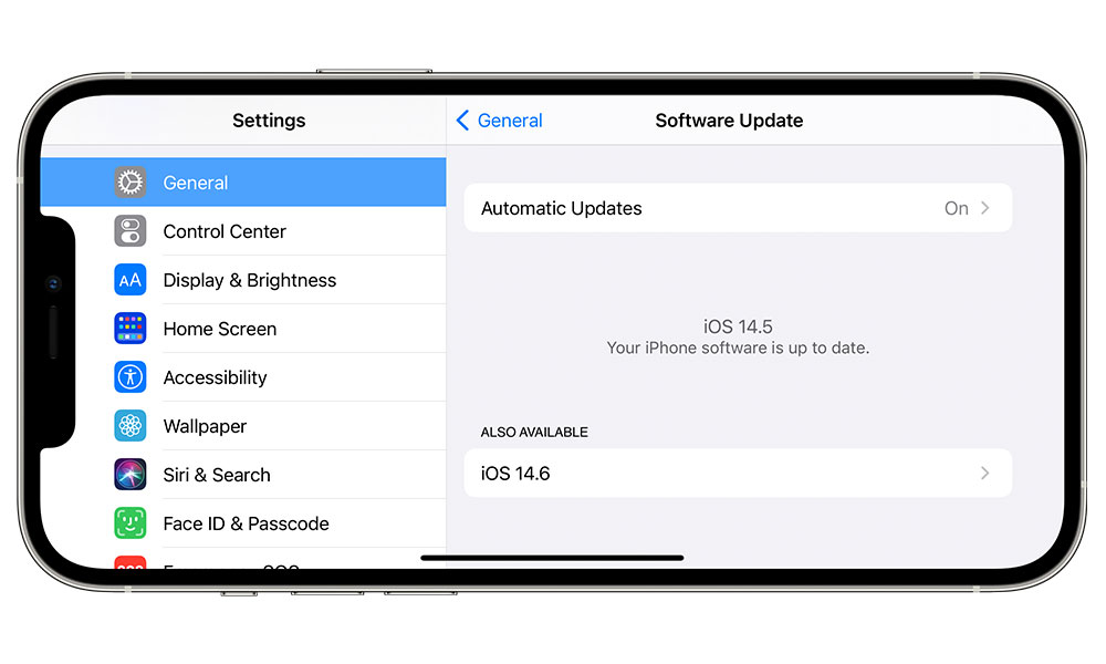 Updating to iOS 14.5 RC or iOS 14.6 on iPhone