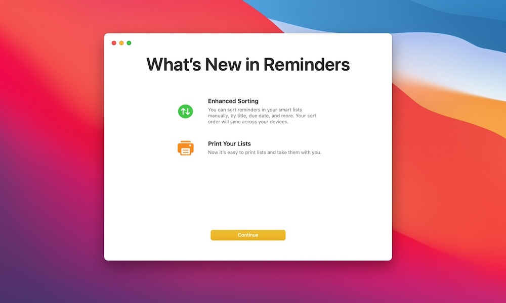 Whats New in Reminders for macOS