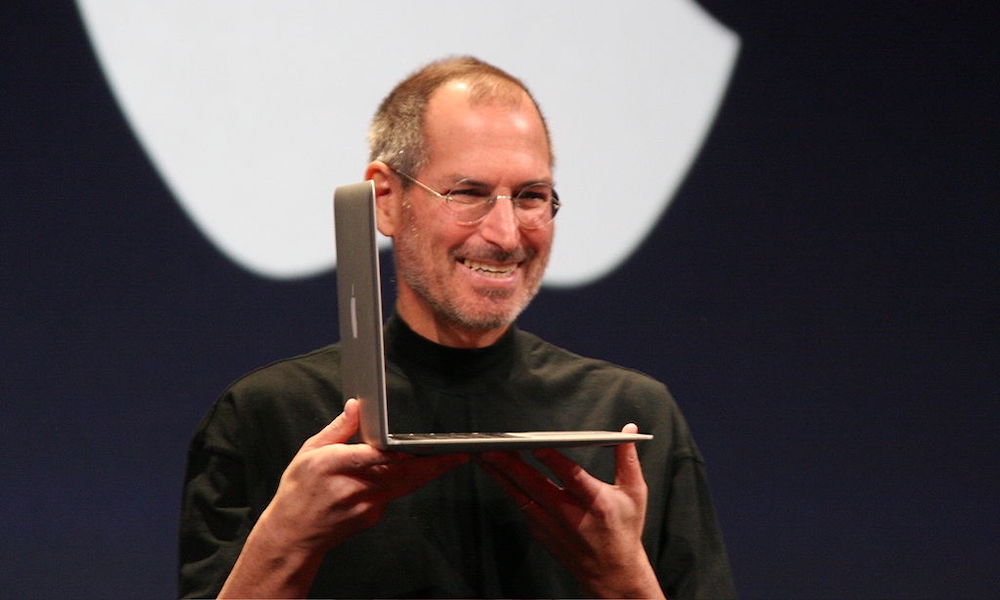 Steve Jobs with MacBook Air