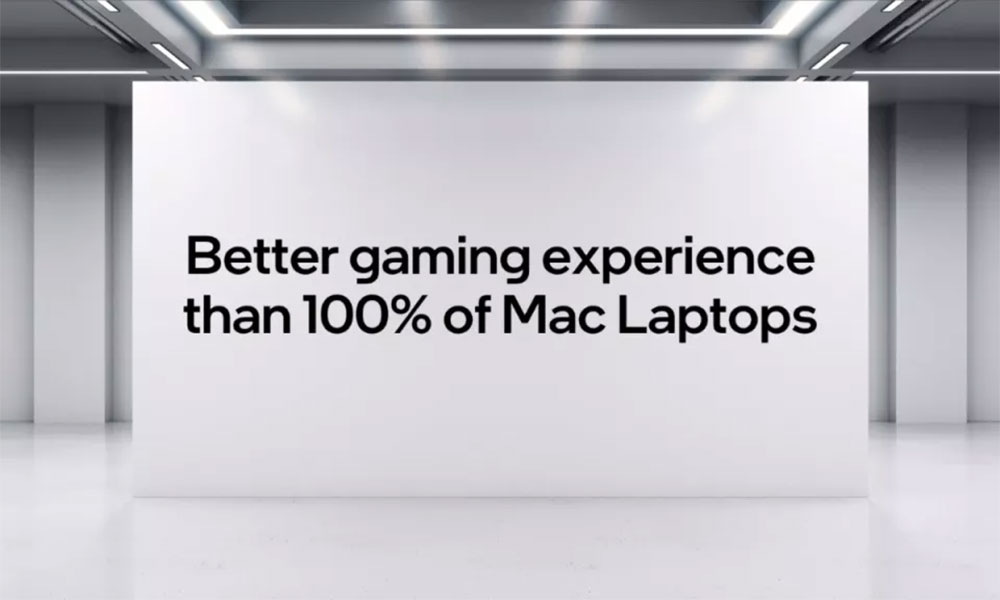 Intel gaming experience claims