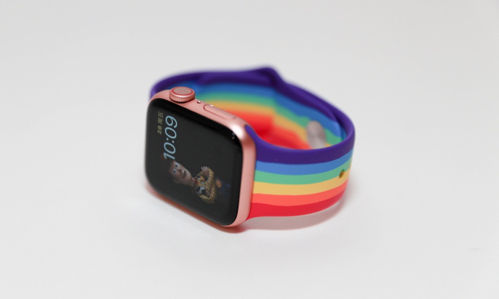Apple Watch Series 6 with Pride Band