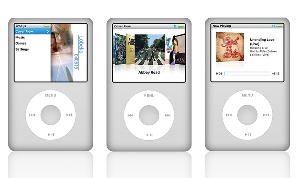 iPod Web App Plays Spotify & Apple Music