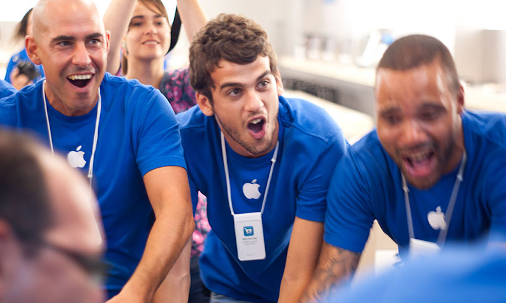 Apple Employees and Staff at Apple Store