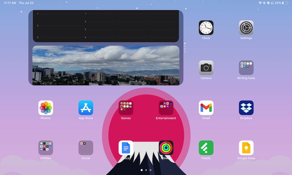 Smart Stack Widget for iPad