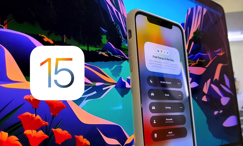 iPhone Running iOS 15 Showing New Focus Modes