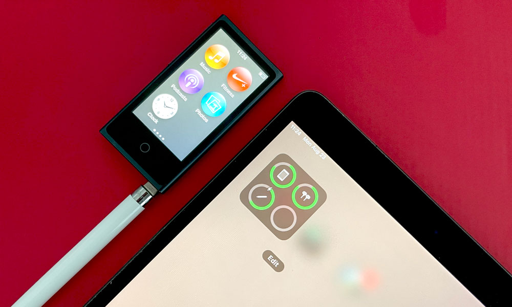 Charging Apple Pencil with iPod nano