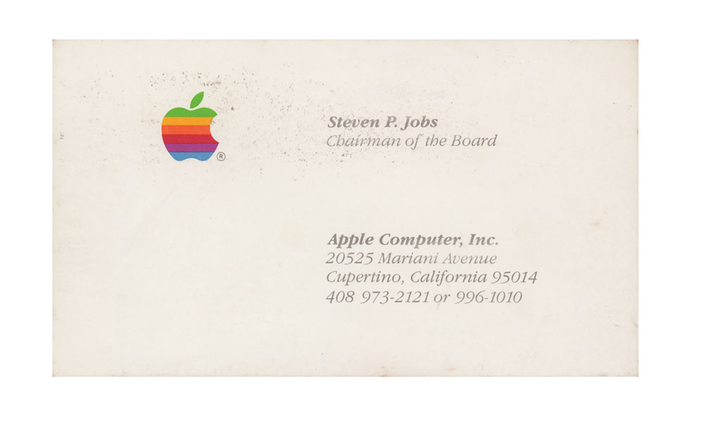Steve Jobs Business Card