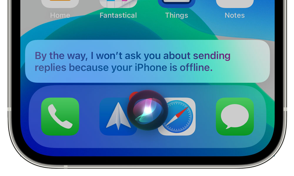 iOS 15 Siri Check Messages Offline