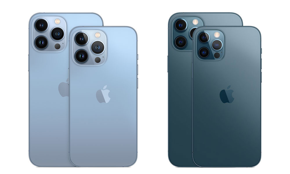 iPhone 13 Pro lineup vs iPhone 12 Pro lineup