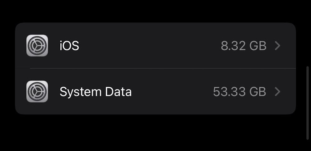 iOS 15 Storage Bug