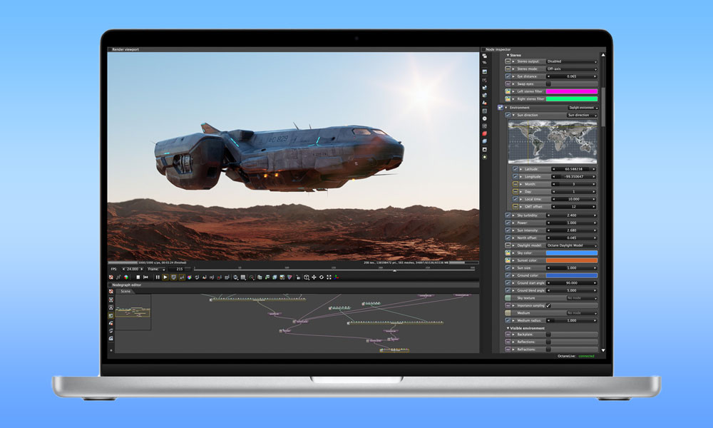 M1 Max MacBook Pro workflow spaceship