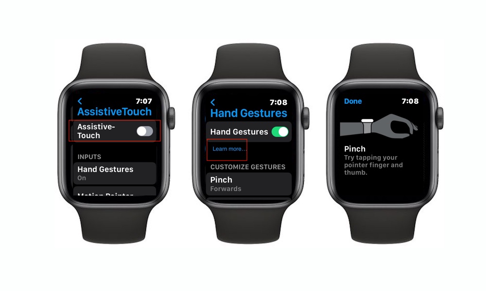 Learn Hand Gestures on Apple Watch
