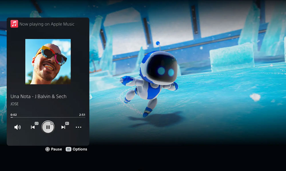 Apple Music Gaming on PS5