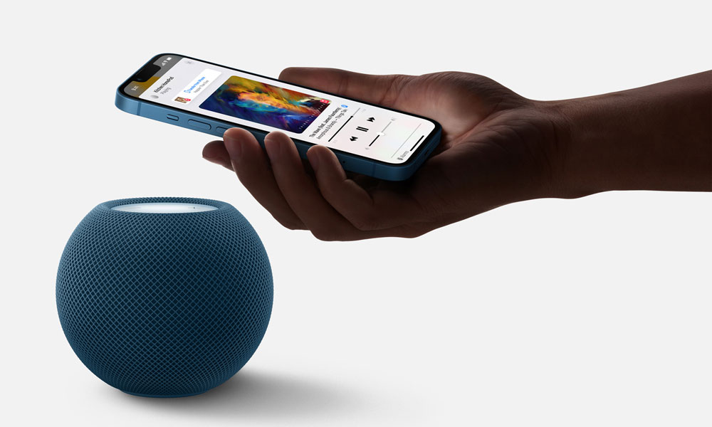 Handoff from iPhone to blue HomePod mini