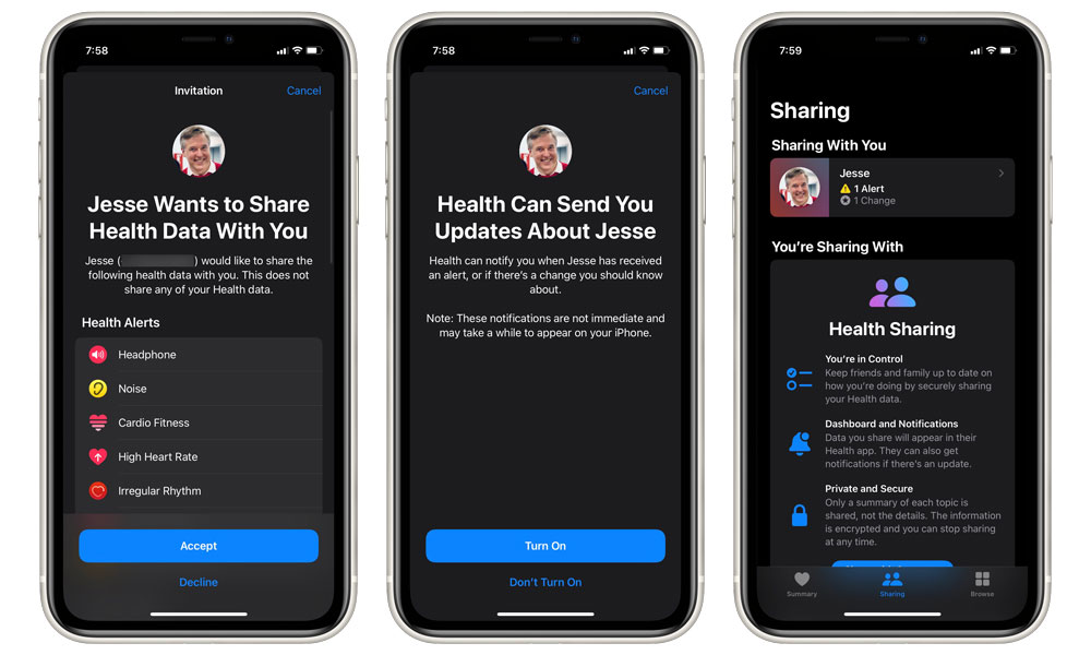 iOS 15 Health Sharing 5