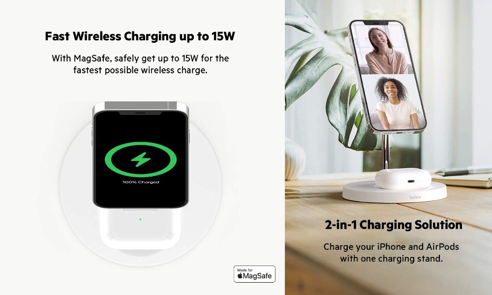 Belkin MagSafe 2 in 1 Wireless Charger