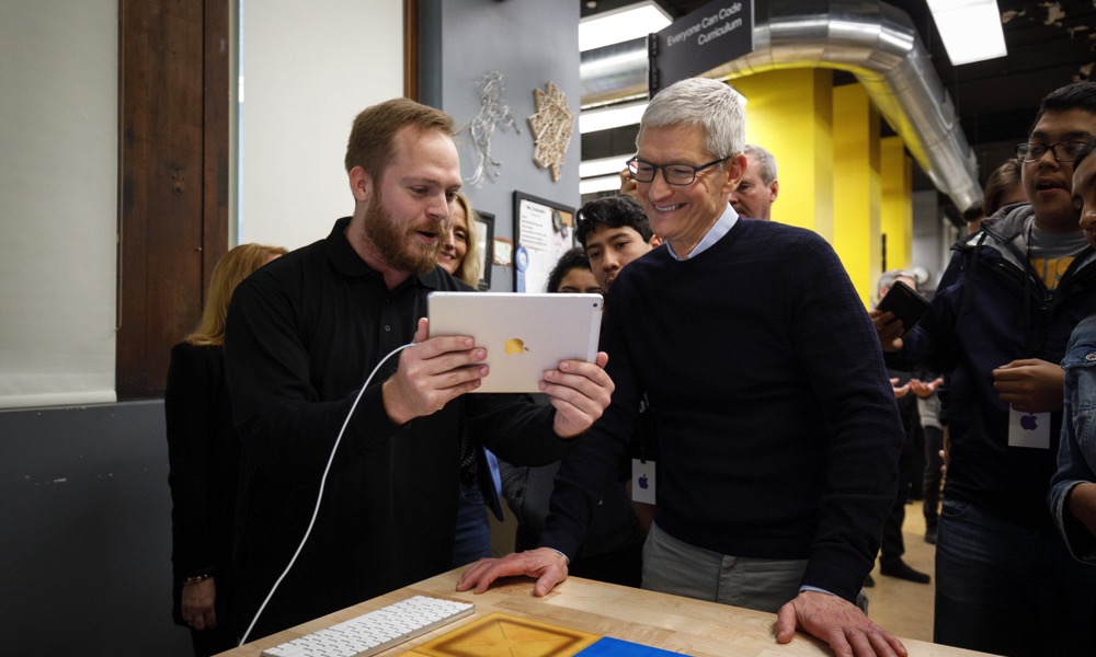 Tim Cook and Apple Employees