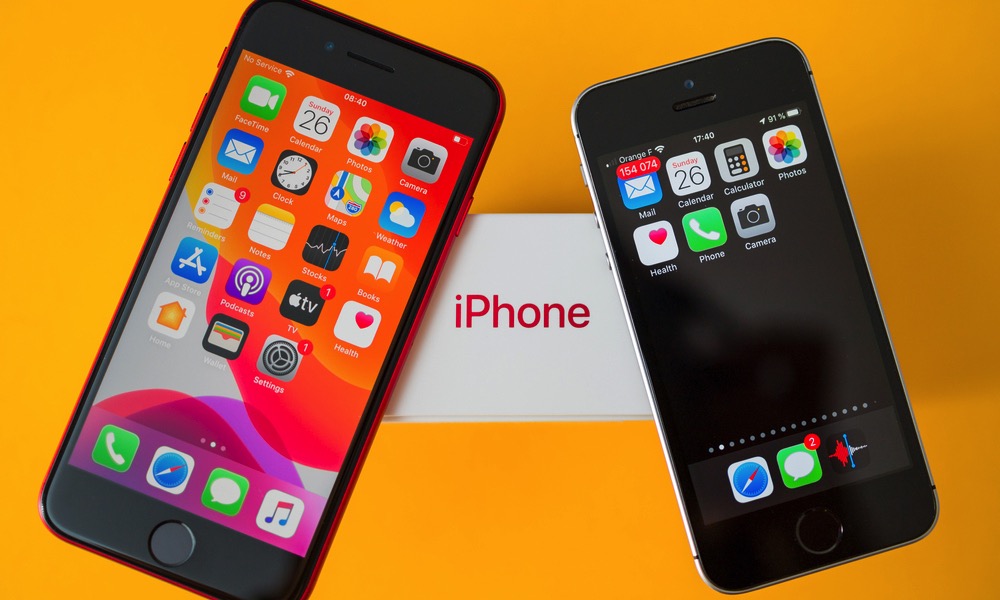 2020 iPhone SE and 2016 Original iPhone SE