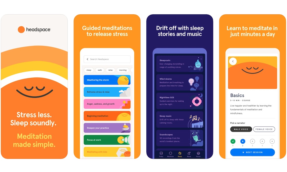 Headspace app for iPhone