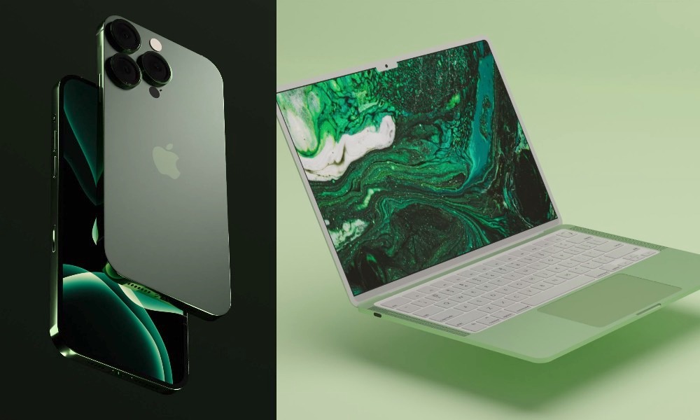 iPhone 14 Pro and M2 MacBook Air Concept Renders