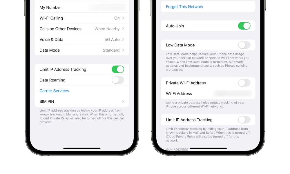 iOS 15.2 iCloud Private Relay Limit IP Address Tracking setting
