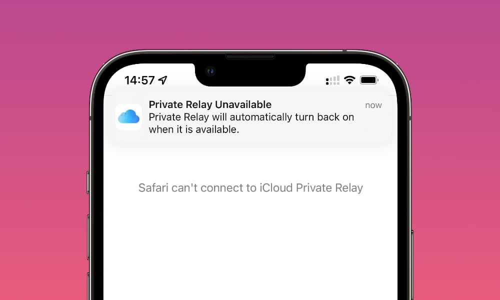iCloud Private Relay Not Available