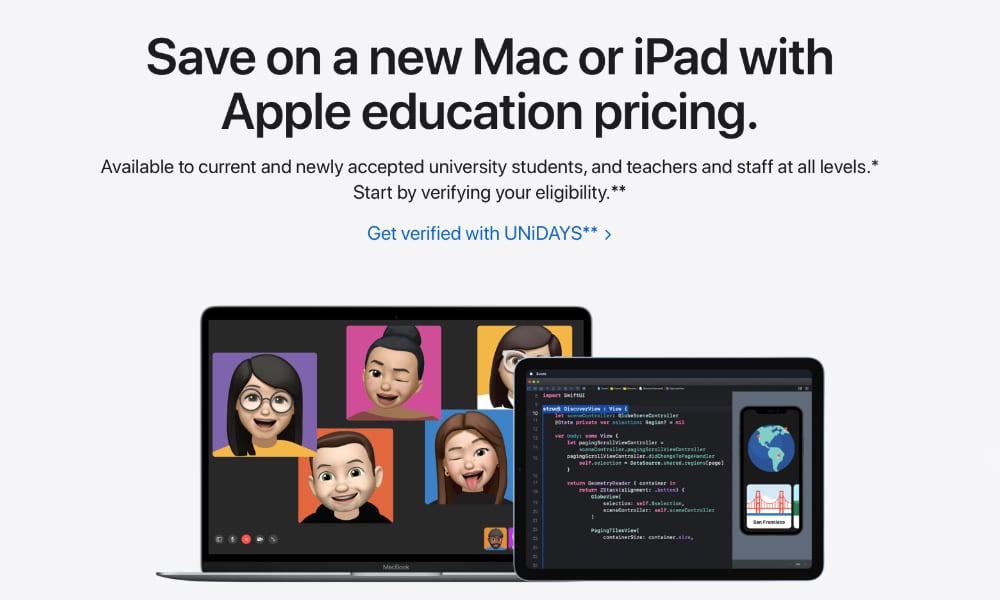 Apple Store Education UNiDAYS